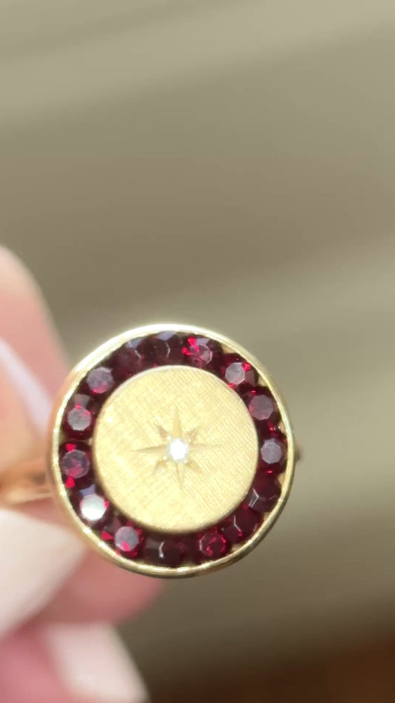 video of garnet ring