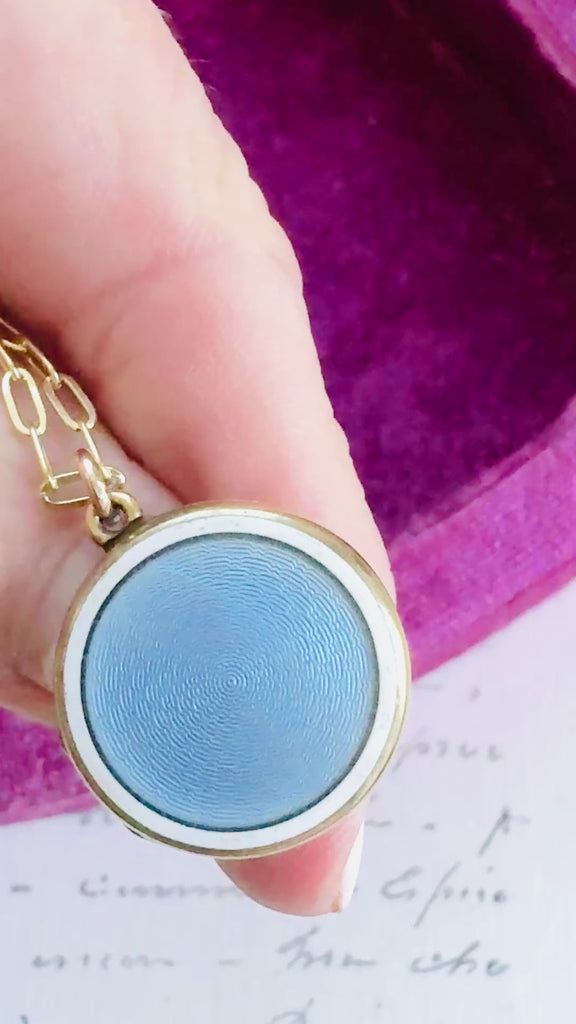 Video of Round Enamel Locket