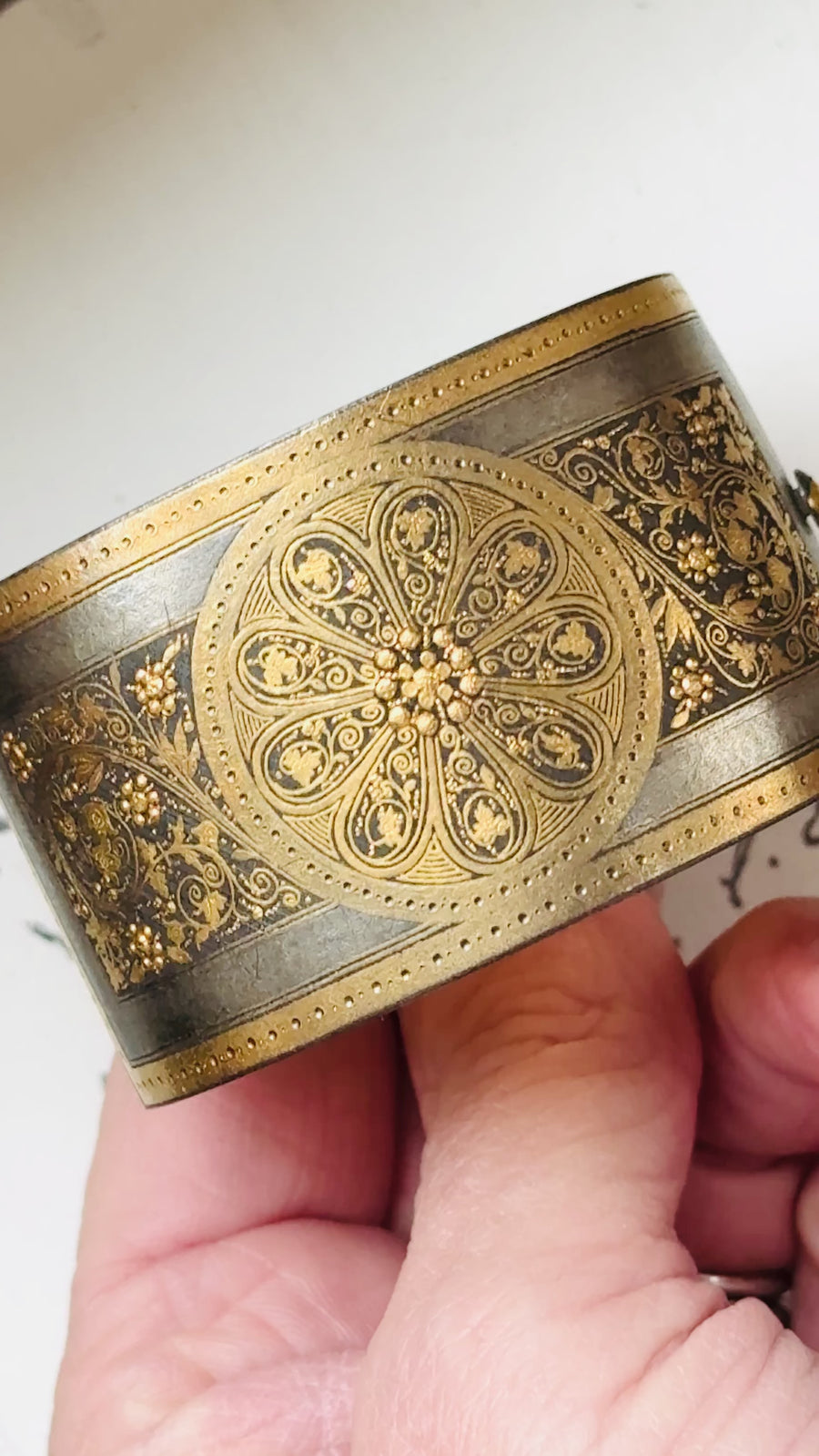 Antique Gold Cuff Bracelet