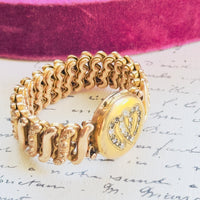 vintage sweetheart locket bracelet