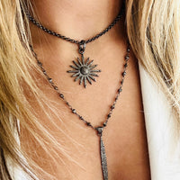 Pave Star Necklace | Vintage Starburst Necklace by hipV Modern Vintage Jewelry.