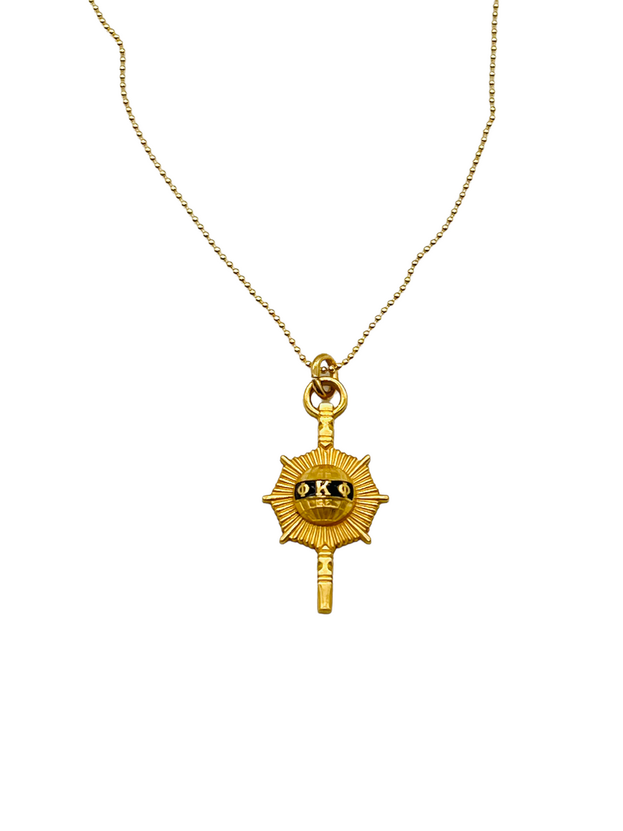 Phi Kappa Phi Honor Society Vintage Gold Fob Key