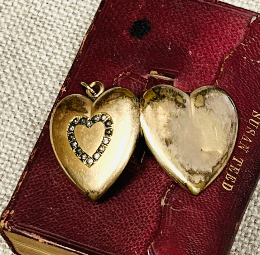 Gold Filled Heart Paste Locket