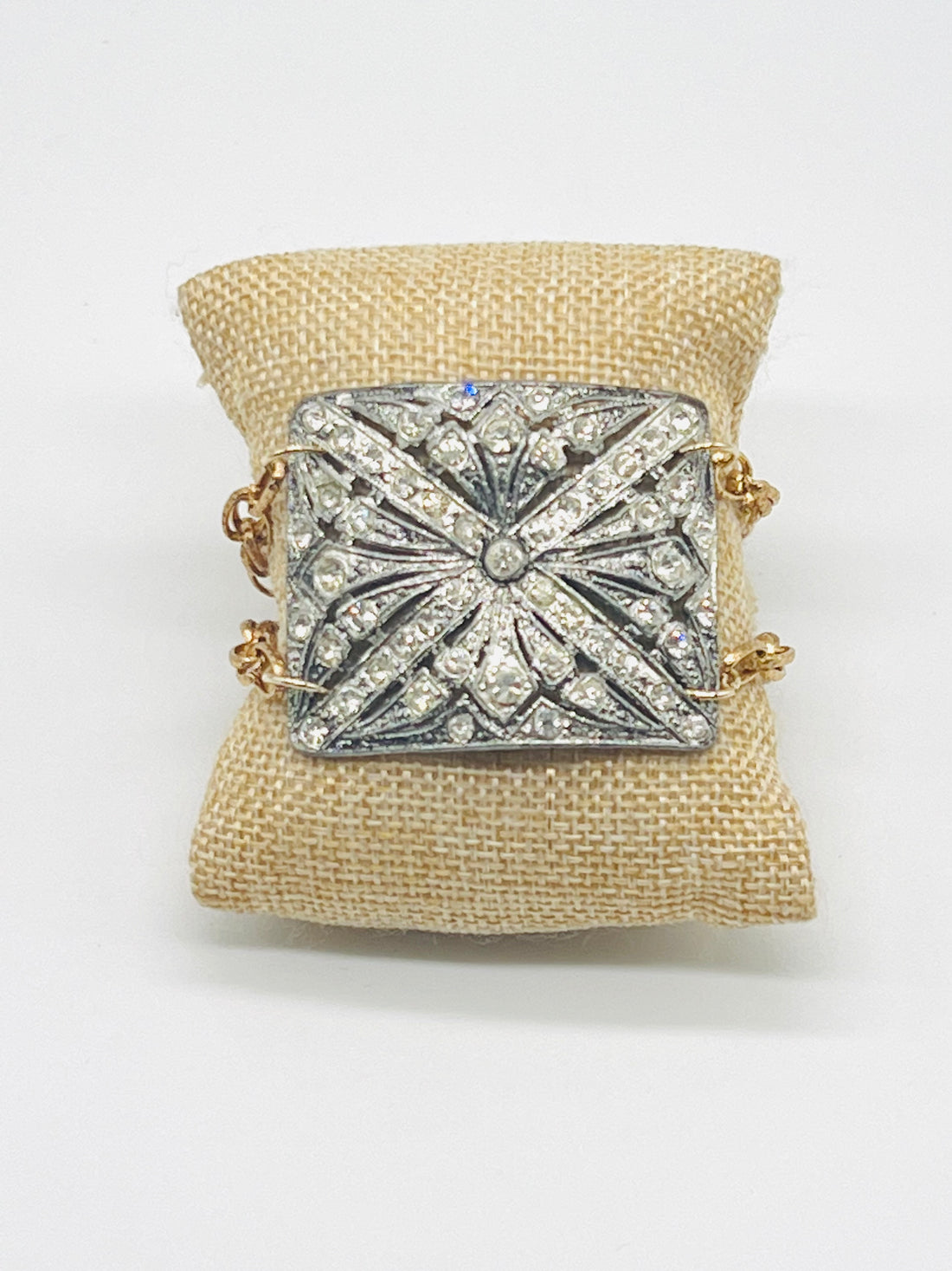 Vintage Art Deco Bracelet with Antique Shoe Buckle by hipV Modern Vintage Jewelry.