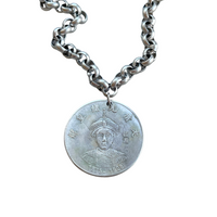 Antique coin necklace from Qing Dynasty by hipV Modern Vintage Jewelry.
