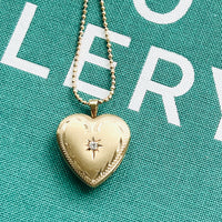 Vintage Heart Locket by hipV Modern Vintage Jewelry
