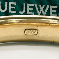 Wizard Jewelry Co VIntage GOld Bangle Bracelet.