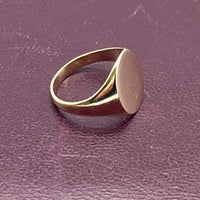 Oval Signet Ring • Gold Signet Ring • Signet Ring • Gold Signet Ring