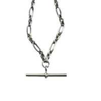 Sterling silver T-bar layering necklace by hipV Modern Vintage Jewelry.