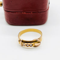 Victorian Buckle Ring • Antique Buckle Ring • Layering Ring